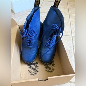 Dr. Martens Blue Ankle Boots